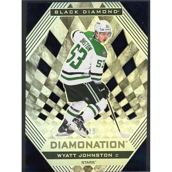 2022-23 Upper Deck Black Diamond Wyatt Johnston Diamonation #33/99
