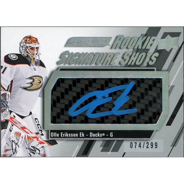 2023-24 Engrained Hockey Olle Eriksson Ek Rookie Signature Shots #74/299