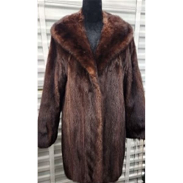 Mahogany Mink Stroller Fur Coat