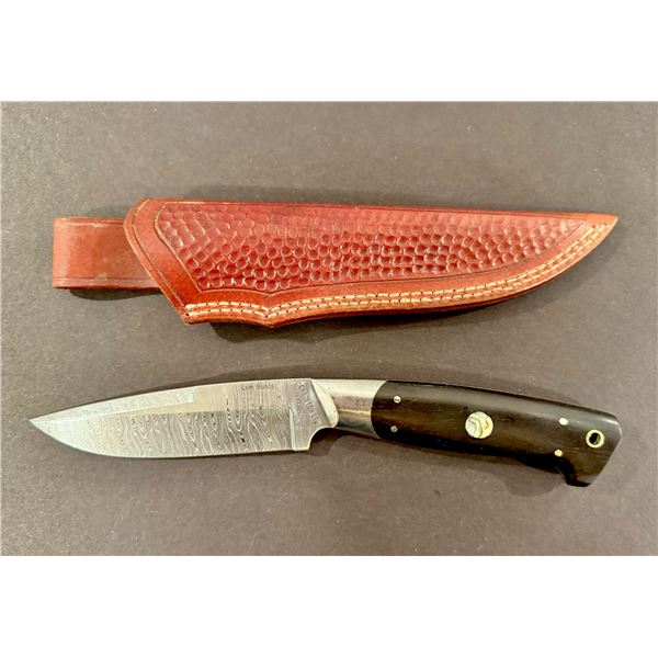 Custom Damascus Hunting Knife