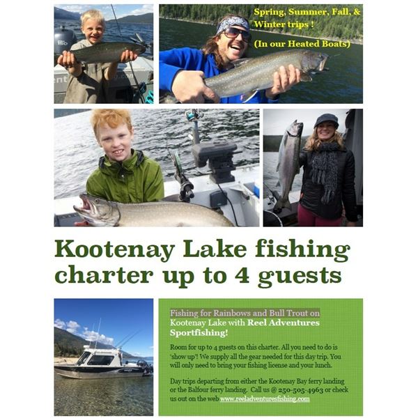 2-Day Fishing Charter & 3-Night Accommodation in Nelson BC