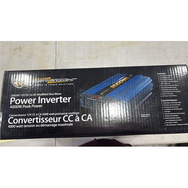 2000W 12V DC to AC Modified Sine Wave Power Inverter