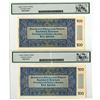 Image 2 : Bohemia & Moravia. Protectorate of Bohemia & Moravia, 1940, Specimen Banknote Sequential Pair.