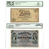 Image 1 : Germany. Saxony, Saachsische Staatsbank (1945, Unlisted) & Saschsische Bank, 1911, Issued Banknote P