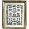 Image 1 : UBSH of PA and DU&Co. of NY, 1841, Framed Proof Advertising Sample Sheet.