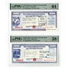 Image 1 : LA. & MI. U. S. Savings Bond, 1973 and 1978, "Series E" Savings Bond I/C Bond Pair.