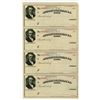 Image 1 : U.S., Assistant Treasurer of the U.S., New York - Justice - U.S. Marshals, 1880s Uncut Sheet of 4 Ch