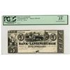 Image 1 : NY. Bank of Lansingburgh, ND (ca.1830-50s), Proof Banknote.