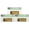 Image 1 : NY. J.D. Hamlin's Banking House, July 1, 1862, I/C Obsolete Scrip note Trio.