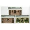 Image 1 : VA. Confederate States of America, December 2, 1862, Issued and Cancelled Banknote Trio.