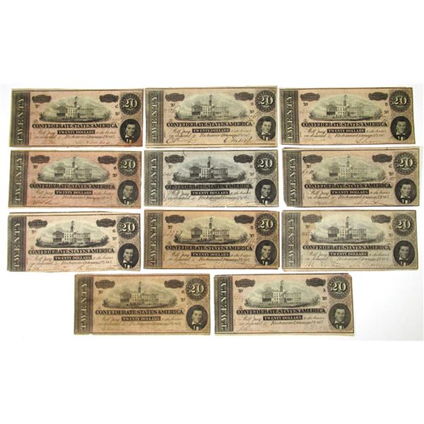 VA. Confederate States of America, February 17, 1864, $20, T-67, Issued Banknote Collection.