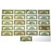 Image 2 : U.S. Silver Certificates, $5, Series of 1934D, Fr. 1654 Issued Group of 22  Banknotes