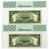 Image 2 : U.S. Silver Certificate, $5 Star Replacement Note, Series of 1935A, Sequential Issued Banknote Pair.
