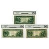 Image 2 : NY & OH. Federal Reserve Notes, $5, Series of 1914, Issued Banknote Trio.