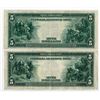 Image 2 : OH & PA. Ohio and Pennsylvania Federal Reserve Notes, Series of 1914, Issued Banknote Pair.