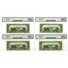 Image 2 : U.S. Federal Reserve Notes , Series of 1950A*; 1950B*; 1950C*; and 1950D*, $20 Issued Star Note Quar