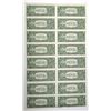 Image 2 : U.S. Federal Reserve Notes, Uncut sheet of 16, $1, Series of 1999, Fr#1924-E* Star / Replacement Not
