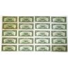 Image 2 : U.S. Note - Legal Tender, $5 Series of 1953 to 1963, FR. 1536 Issued Group of 20 Banknotes