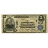Image 1 : NY. National Bank of Cohoes, New York. $5 1902 PB, Ch#1347, Issued Banknote