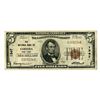 Image 1 : NY. National Bank of Cohoes, New York. $5 Series of 1929 TI, Ch#1347, Issued Banknote