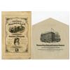 Image 1 : IL. Western Bank Note & Eng. Company Advertising Broadside ca.1880s, and, 1916, Advertising Calendar