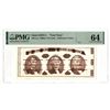 Image 1 : Washington, D.C. Giori Test Note, (DEU), ND (ca. 1950s) Jefferson Center "Test Note."
