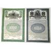 Image 1 : NY. Brooklyn Rapid Transit Co., 1912 and 1918, Specimen Gold Coupon Bond Pair.