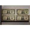 Image 1 : 1957, 57-A, 57-B & 1935-C US $1 SILVER CERTS