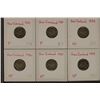 Image 1 : 2-1933,34, 36,37 & 1939 NEW ZEALAND SILVER 3 PENCE