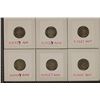 Image 2 : 2-1933,34, 36,37 & 1939 NEW ZEALAND SILVER 3 PENCE