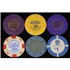 Image 2 : 6 PLASTIC CASINO TOKENS: 4-50 CENT AND 2-$1