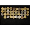 Image 1 : 38 ASSORTED METAL AMUSEMENT GAMING TOKENS: