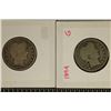 1893 & 1894 SILVER BARBER QUARTERS