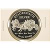 1 TROY OZ .999 FINE SILVER PROOF ROUND STAGECOACH
