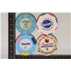4-$1 PLASTIC CASINO GAMING TOKENS: LAKESIDE INN,