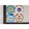 Image 2 : 4-$1 PLASTIC CASINO GAMING TOKENS: LAKESIDE INN,