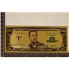 GOLD FOIL US $1 BILLION DOLLAR " ELON MUSK" CU