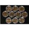 10 PRESIDENTIAL DOLLARS: ALL UNC IN HARD PLASTIC