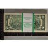 Image 2 : $200 BLOCK OF 2009 US $2 FRN GREEN SEALS, 100