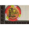 $5 MESQUITE STAR CASINO CHIP MESQUITE NEVADA