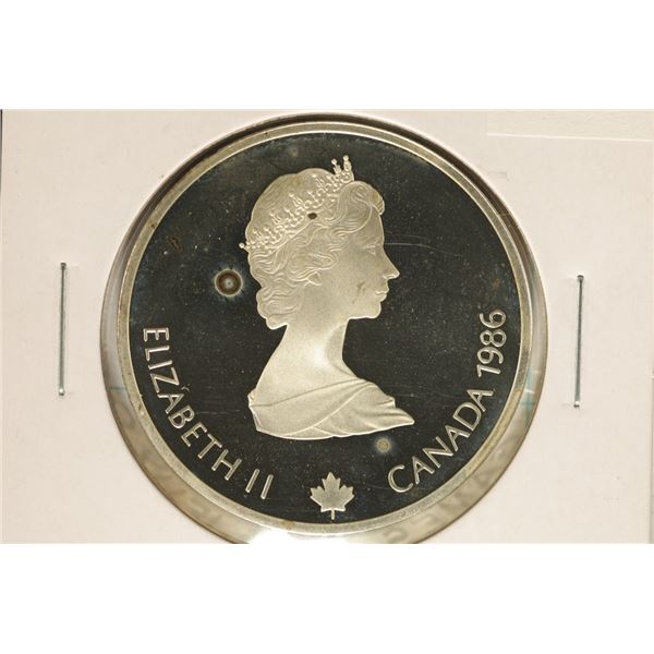 1986 CANADA SILVER PROOF $20 CALGARY OLYMPIC