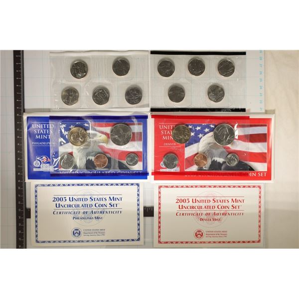2003 US MINT SET (UNC) P/D (WITH ENVELOPES)
