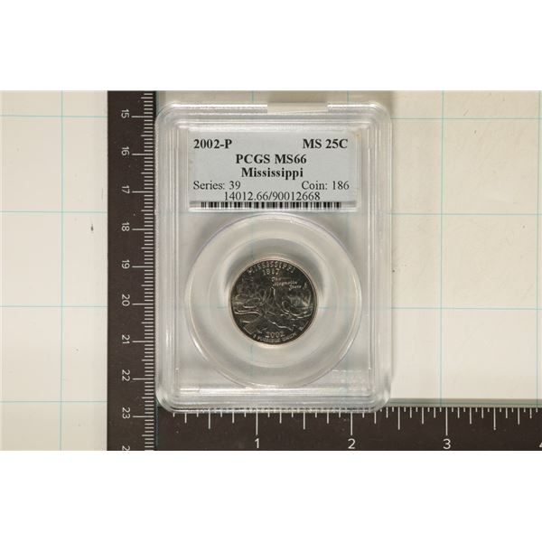 2002-P MISSISSIPPI QUARTER PCGS MS66