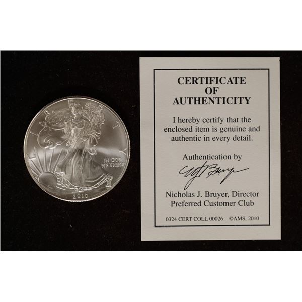 2010 AMERICAN SILVER EAGLE BRILLIANT UNC
