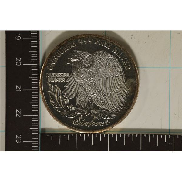 1 TROY OZ .999 FINE SILVER ROUND ST. GAUDENS