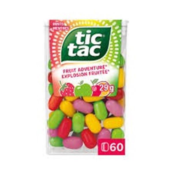 NEW 12 X 29G TIC TAC MINTS FRUIT ADVENTURE