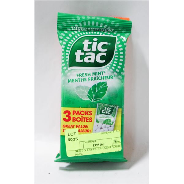 NEW 3 X 87G TIC TAC MINT VARIETY PACK