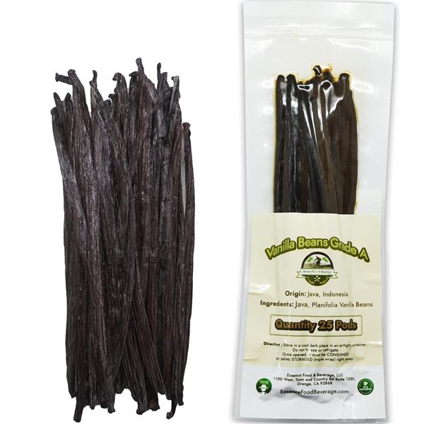 NEW 25 PODS VANILLA BEANS GRADE A