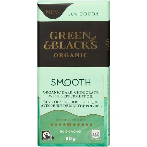 NEW 3 X 90G SMOOTH DARK GREENS & BLACKS DARK CHOC
