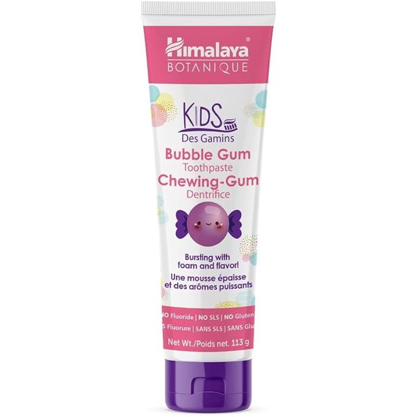 NEW 3 X 113G HIMALAYA KIDS BUBBLEGUM TOOTHPASTE